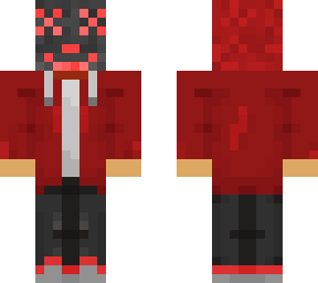 red neon mask