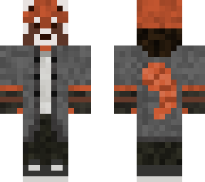 red panda boy in coat