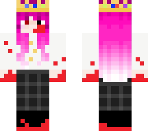 technoblade as a girl (with blood for the blood god)