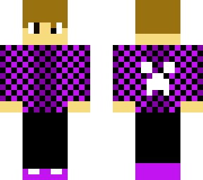 this is my new minecraft skin again!!