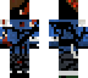 bloody masked person