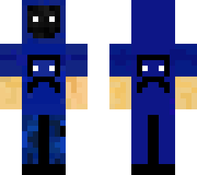 blue hodye man