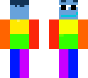 blue skin rainbow