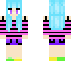 cute neon girl skin!