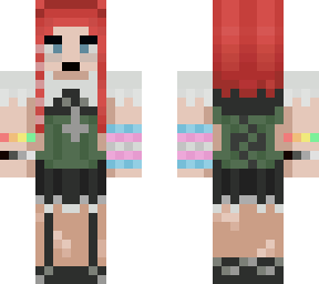 elf with kandi and a corset