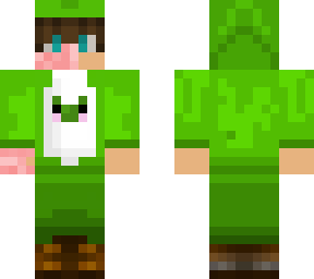 fabi in a frog onesie