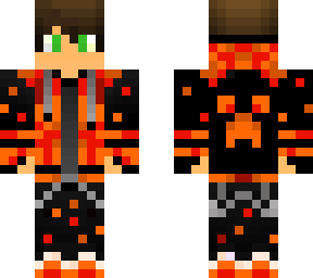 fire gamer boy