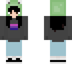 frog hat with bi flag