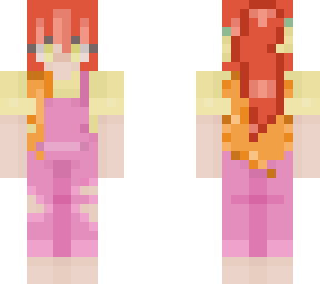 girl in overalls