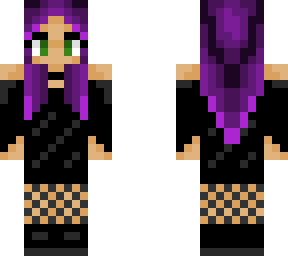 goth-lite girl purple