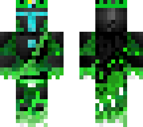 green flame mando with crown