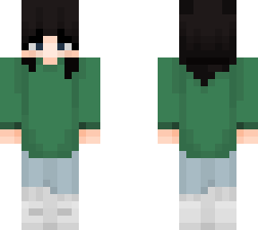 green sweater