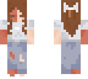 half human half demon | Minecraft Skin