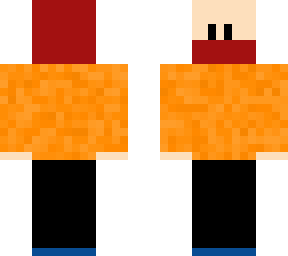 orange type gamer wearing red hoodie (remake)