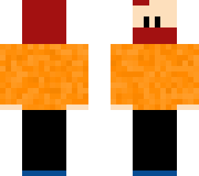 orange type gamer wearing red hoodie