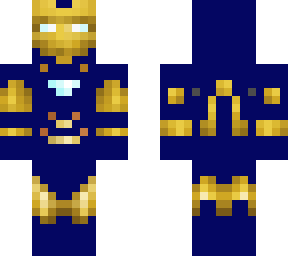 plain blue iron man