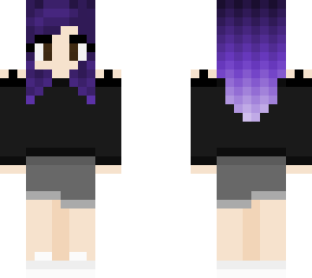 purple ombre girl