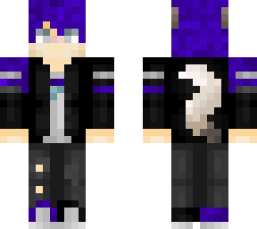 purple wolf boy