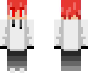 red head w/white jacket