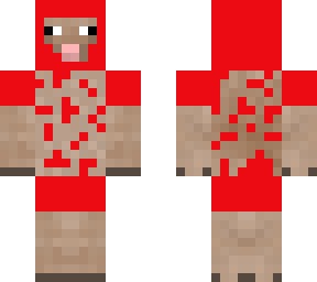 red sheared sheep