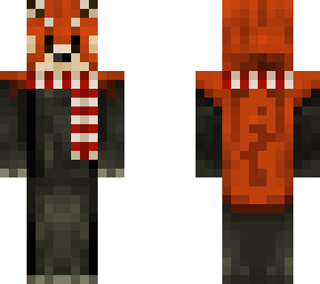 redpanda with scarf