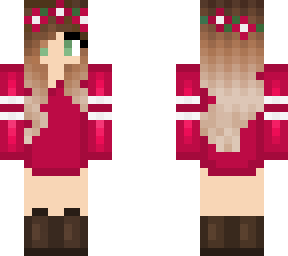 rose sweatshirt w/ flower crown