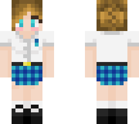 school girl blue