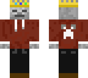skeleton with crown