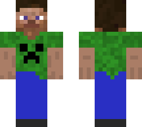 steve con camisa de creeper