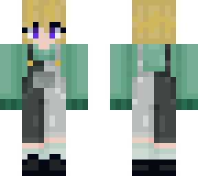two-toned overall girl