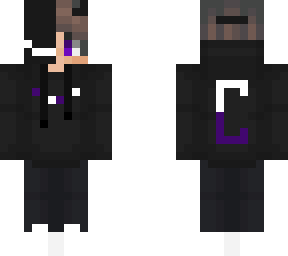 black, white, purple