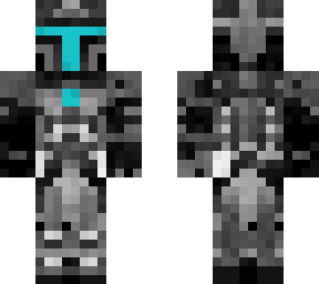 black and blue robot (inspired by metroid)