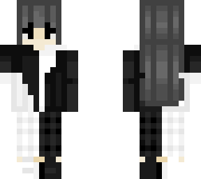 black and white
