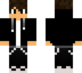 black hoodie boy | Minecraft Skin