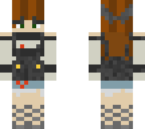 black overall girl
