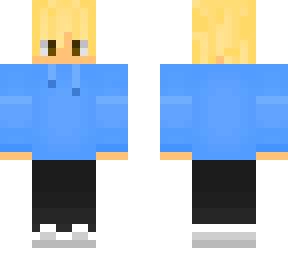 blonde haired boy w/ blue hoodie!