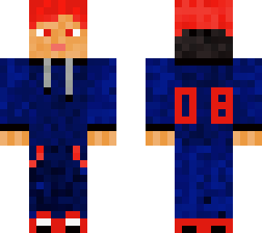 blue and red coloured boy