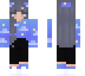 blue cloudy egirl