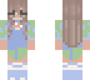 blue mushroom girl