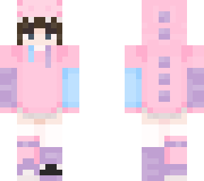 boy pink dino skin