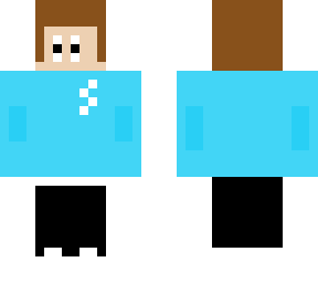 casual boy with blue sweater