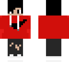 casual boy with red sweater