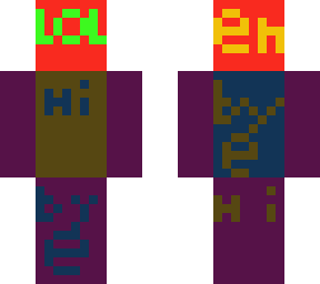 colorful word skin
