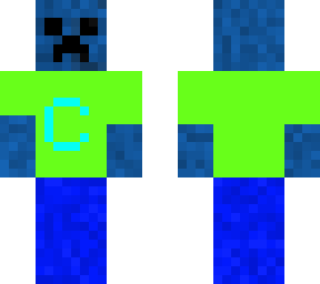 creeper with his own merch on