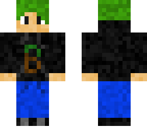 green hair kid