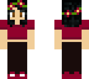 my flower girl skin- short hair
