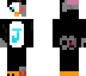 pinguino futurista que quiere destuir el mundo de minecraft xd