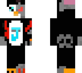pinguino futurista que quiere destuir el mundo de minecraft xd