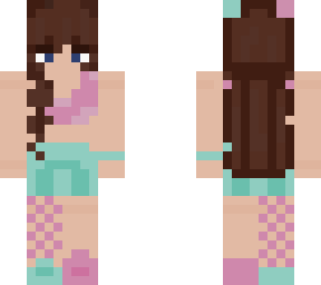 pink and mint