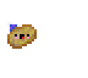 potato with a party hat
